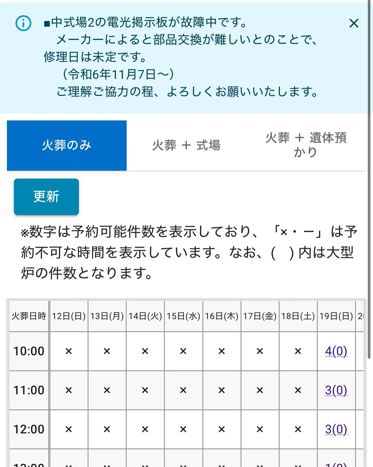 大阪市が予約日時を延長し、9日前まで予約できた事により