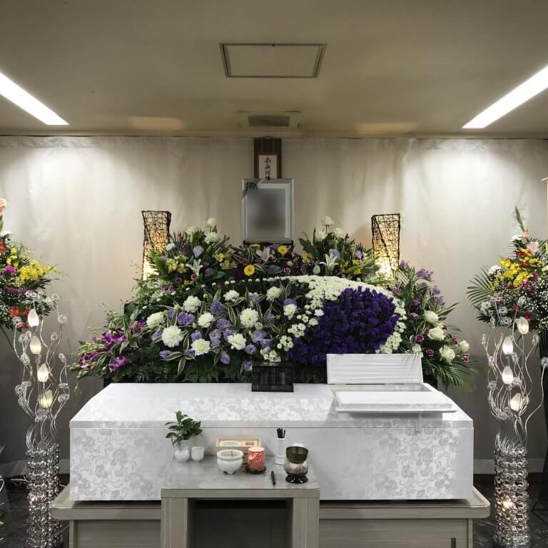 堺市西区上野芝町の方家族葬実例